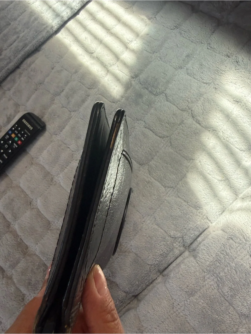 Tory Burch Black Leather Logo Continental Wallet